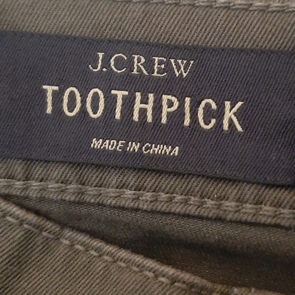 J. Crew Toothpick Ankle Pants Jeans with Tux Stripe sz 26 - Picture 12 of 13